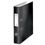 Leitz hefboomordner 180° WOW POB/gelamineerd A4/50 mm, A4, Q-mechaniek, opbergen, karton, zwart, 350 vel