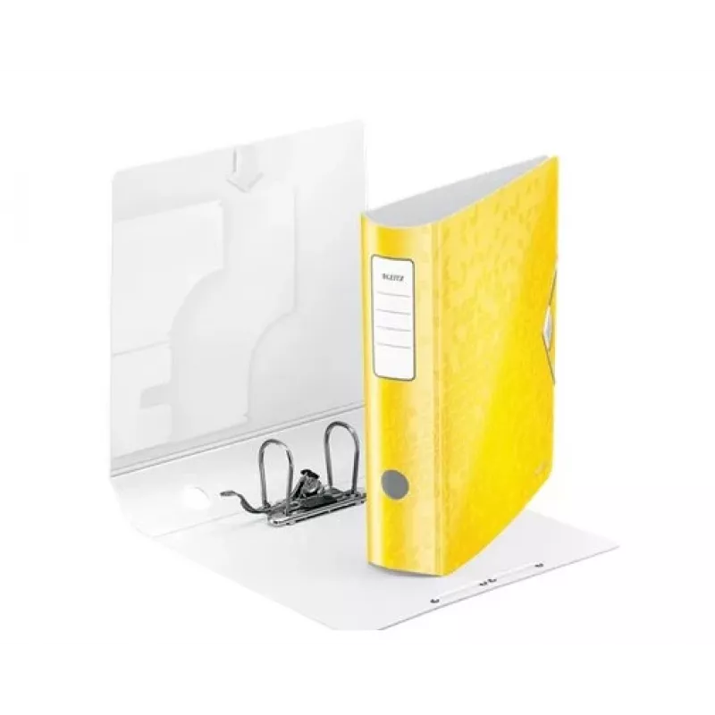 Leitz hefboomordner Active PP WOW A4/80 mm, A4, polyfoam, geel, 500 vel, 80 g/m², 8,2 cm