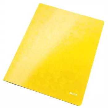 Leitz insteekmap karton WOW A4, gewone map, A4, karton, geel, staand, 250 vel