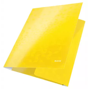 Leitz 3-vlapsmap WOW Card/POB A4, presentatiemap, A4, polypropyleen (PP), geel, 250 vel, 80 g/m²