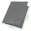 Leitz 3-vlapsmap WOW Card/POB A4, vlapsmap, A4, polypropyleen (PP), zwart, 150 vel, elastiek