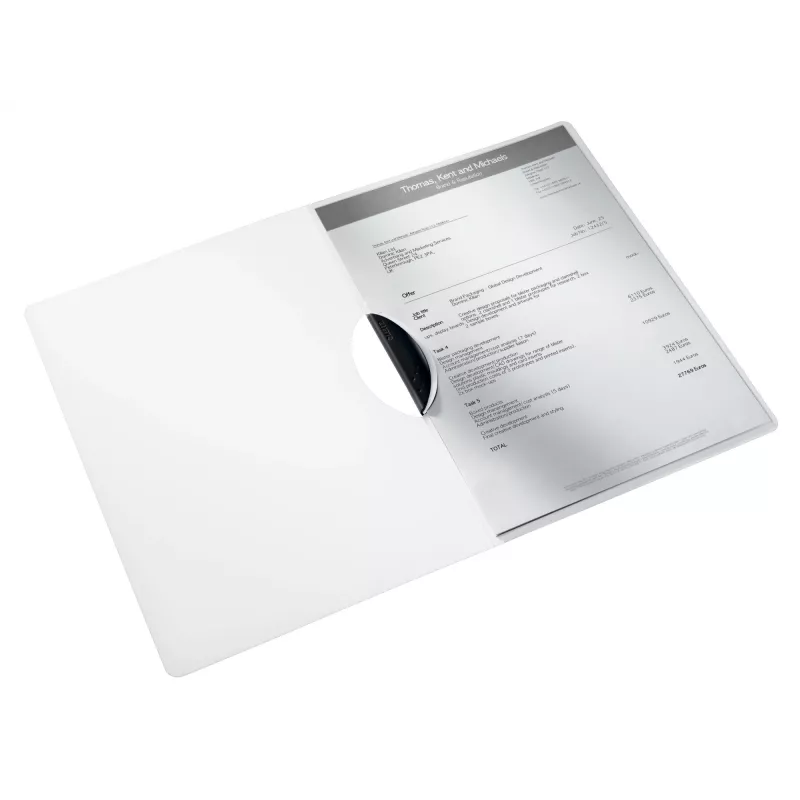 Leitz insteekmap ColorClip WOW A4 PP, presentatiemap, A4, polypropyleen (PP), wit, 30 vel, 80 g/m²