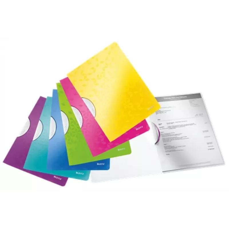 Leitz clipmap ColorClip WOW A4 PP, presentatiemap, A4, polypropyleen (PP), zwart, glanzend, 30 vel