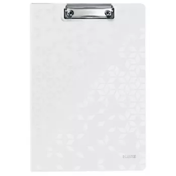 Leitz klembord met deksel WOW, A4, polyfoam, wit, 75 vel, 1 vak, 230 mm