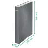 Leitz ringband WOW gelamineerd A4+ 2DR/25 mm, A4+, D-ring, karton, geel, 250 vel, 80 g/m²