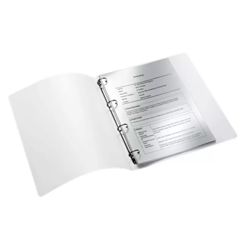 Leitz WOW ringband, A4, rondring, opbergen, polypropyleen (PP), wit, glanzend