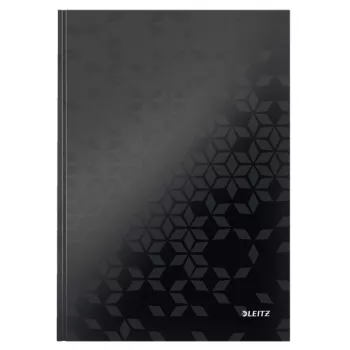 Leitz notebook WOW A4 geruit met hardcover 90 g/80 vel, dessin, zwart, A4, 80 vel, 80 g/m², geruit papier