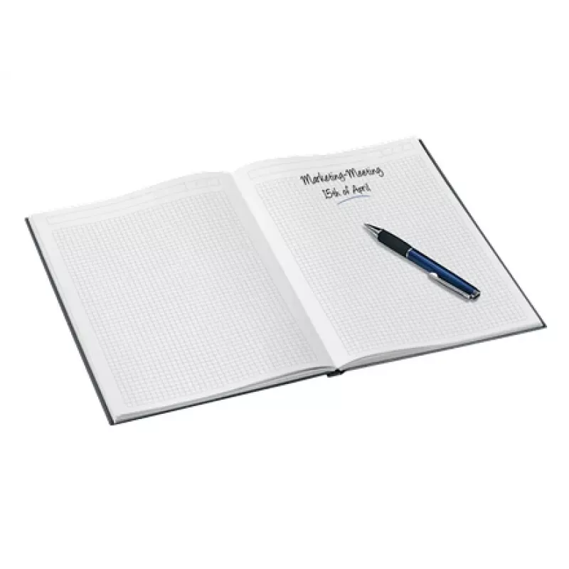 Leitz notebook WOW A4 geruit met hardcover 90 g/80 vel, dessin, zwart, A4, 80 vel, 80 g/m², geruit papier