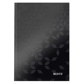 Leitz notebook WOW A5 gelinieerd met hardcover 90 g/80 vel, dessin, zwart, A5, 80 vel, 80 g/m², gelinieerd papier