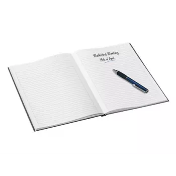 Leitz notebook WOW A5 gelinieerd met hardcover 90 g/80 vel, dessin, zwart, A5, 80 vel, 80 g/m², gelinieerd papier