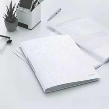 Leitz displayboek WOW PP 40 hoesjes, wit, polypropyleen (PP), 40 hoesjes, A4, 231 mm, 16 mm