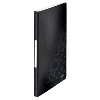 Leitz displayboek WOW PP 40 hoesjes, zwart, polypropyleen (PP), 40 hoesjes, A4, 231 mm, 16 mm
