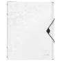Leitz WOW PP tabbladen-snelhechter 6-voudig, gewone hangmap, A4, polypropyleen (PP), wit, glanzend, 200 vel