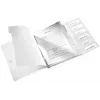 Leitz WOW PP tabbladen-snelhechter 6-voudig, gewone hangmap, A4, polypropyleen (PP), wit, glanzend, 200 vel