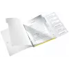 Leitz WOW PP tabbladenboek, 6 tabs, gewone ordner, A4, polypropyleen (PP), geel, glanzend, 200 vel