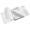 Leitz scheidingsboek WOW PP 12 tabs, conventionele ordner, A4, polypropyleen (PP), zwart, glanzend, 200 vel