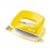 Leitz NeXXt perforator WOW Mini 2-voudig / 10 vel, 10 vel, geel, kunststof, 8 cm, 5,5 mm, A4, A5, A6, folio, US-quart, 8 x 8 x 8 cm