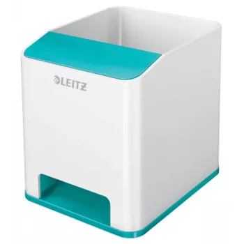 Leitz Sound pennenhouder WOW, blauw, wit, polystyreen (PS), 90 mm, 101 mm, 100 mm, 140 g