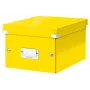 Leitz Click & Store WOW kleine opbergbox, opbergbox, geel, rechthoekig, karton, effen, binnen