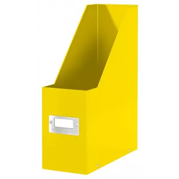 Leitz Click & Store WOW tijdschriftenhouder, geel, karton, 103 mm, 253 mm, 330 mm, 95 x 245 x 310 mm