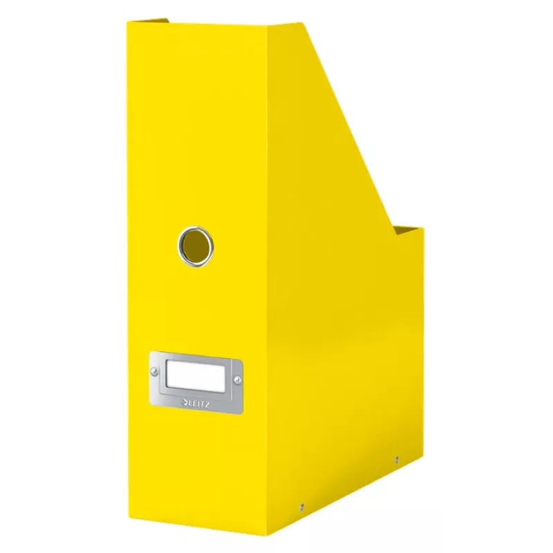 Leitz Click & Store WOW tijdschriftenhouder, geel, karton, 103 mm, 253 mm, 330 mm, 95 x 245 x 310 mm