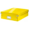 Leitz Click & Store WOW Medium organiser box, opbergbox, geel, rechthoekig, karton, monochroom, binnen