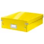 Leitz Click & Store WOW Medium organiser box, opbergbox, geel, rechthoekig, karton, monochroom, binnen
