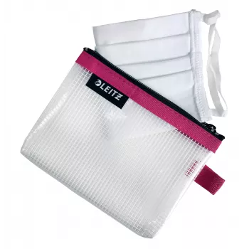 Leitz Travel Pouch waterafstotend WOW Small, unisex, accessoiretas, klein, rits, waterafstotend, roze