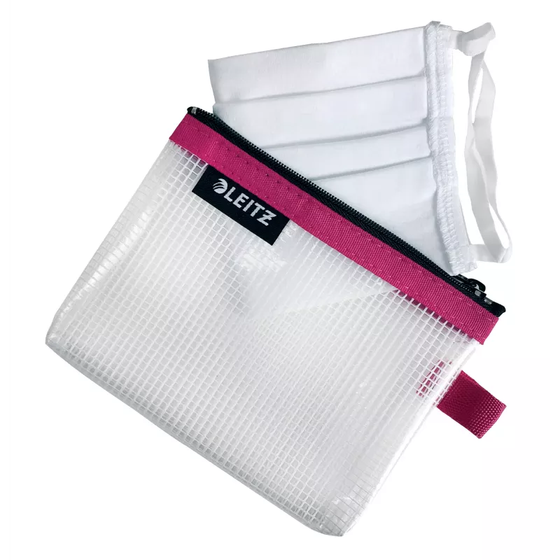 Leitz Travel Pouch waterafstotend WOW Small, unisex, accessoiretas, klein, rits, waterafstotend, roze