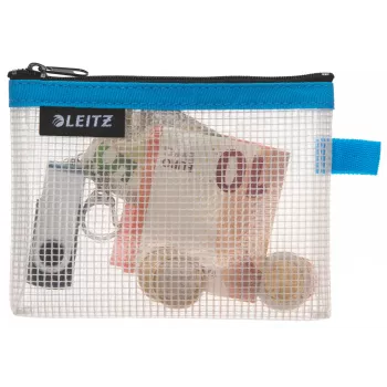 Leitz Travel Pouch waterafstotend WOW Small, unisex, accessoiretas, small, rits, waterafstotend, blauw