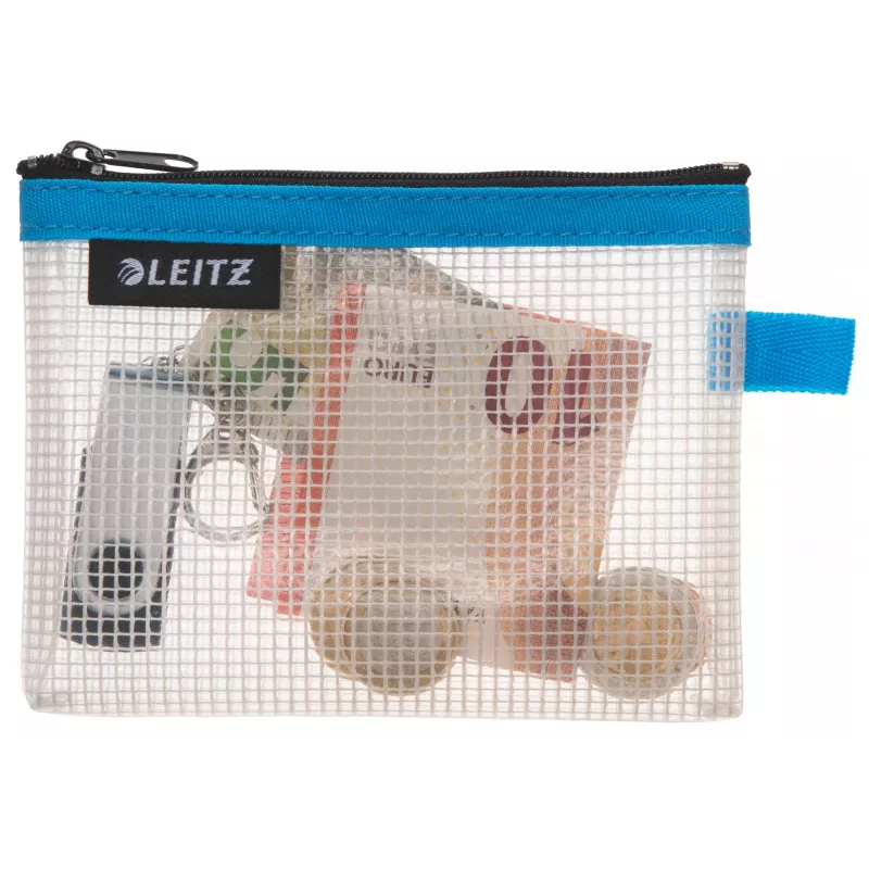 Leitz Travel Pouch waterafstotend WOW Small, unisex, accessoiretas, small, rits, waterafstotend, blauw