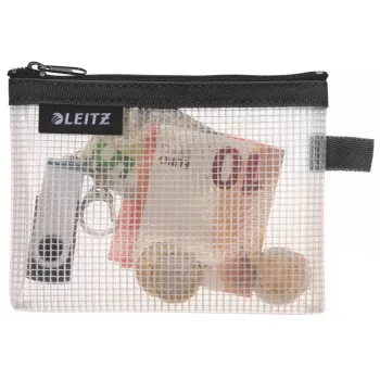 Leitz Travel Pouch waterbestendig WOW Small, unisex, accessoiretas, klein, rits, waterbestendig, zwart