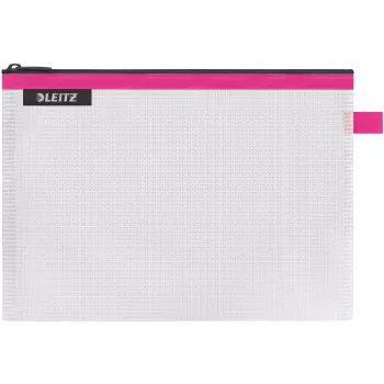 Leitz Travel Pouch waterdicht WOW Medium, unisex, accessoiretas, medium, rits, waterdicht, roze
