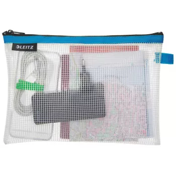 Leitz Travel Pouch waterafstotend WOW Medium, unisex, accessoiretas, medium, rits, waterafstotend, blauw