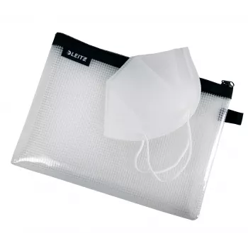 Leitz Travel Pouch waterafstotend WOW Medium, unisex, accessoiretas, medium, rits, waterafstotend, zwart