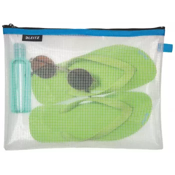 Leitz reistas waterbestendig WOW Large, unisex, accessoiretas, groot, rits, waterbestendig, blauw