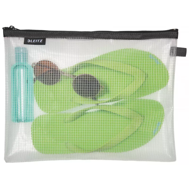 Leitz Travel Pouch waterafstotend WOW Large, unisex, accessoiretas, groot, rits, waterafstotend, zwart
