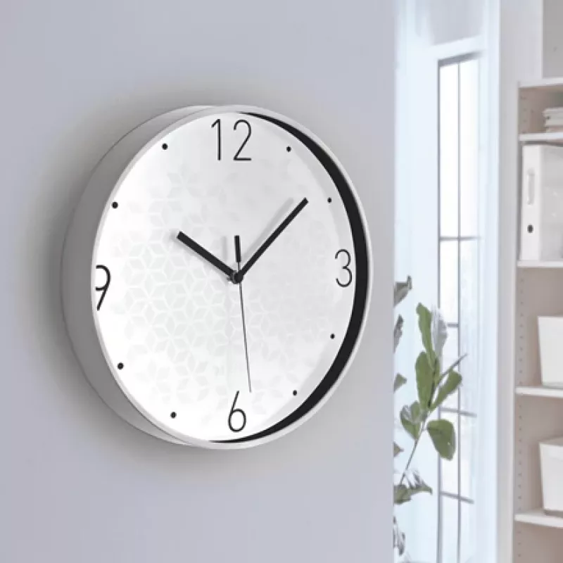 Leitz wandklok (geruisloos) WOW, rond, wit, 290 mm, 43 mm, 290 mm, 550 g