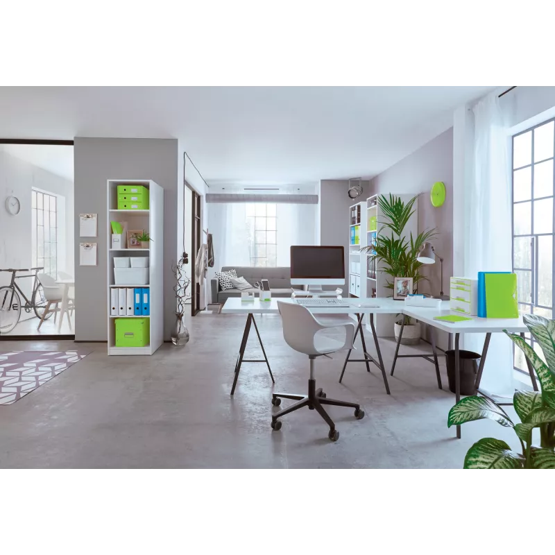 Leitz wandklok (geruisloos) WOW, rond, groen