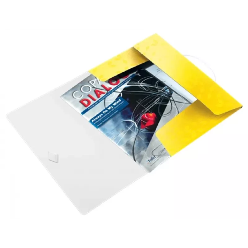 Leitz 3-klapmap WOW PP A4, presentatiemap, A4, polypropyleen (PP), geel, staand, 150 vel