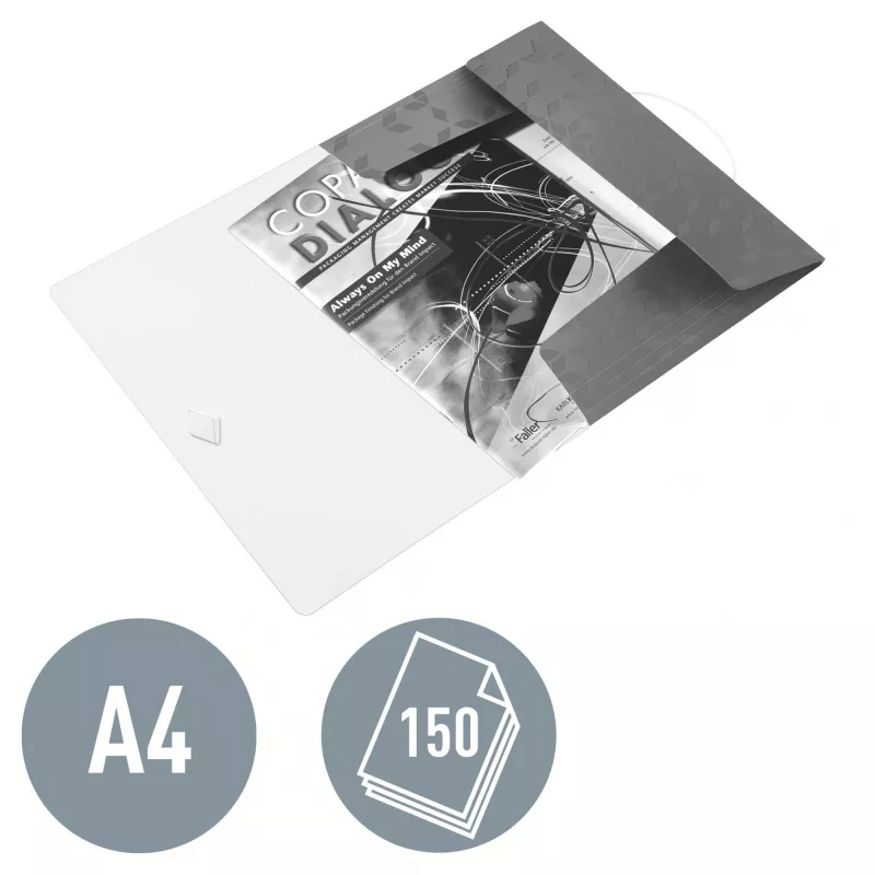 Leitz 3-klapmap WOW PP A4, klapmap, A4, polypropyleen (PP), zwart, liggend/staand, 150 vel