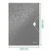 Leitz 3-klapmap WOW PP A4, klapmap, A4, polypropyleen (PP), zwart, liggend/staand, 150 vel