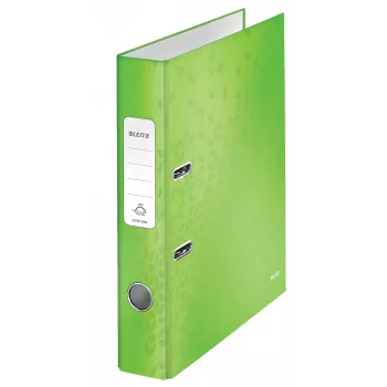 Leitz ordner 180° WOW POB/gelamineerd A4/50 mm, A4, D-ring, karton, groen, 350 vel, 285 mm