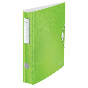 Leitz hefboomordner Active PP WOW A4/65 mm, A4, D-ring, opbergen, polyfoam, groen, 350 vel
