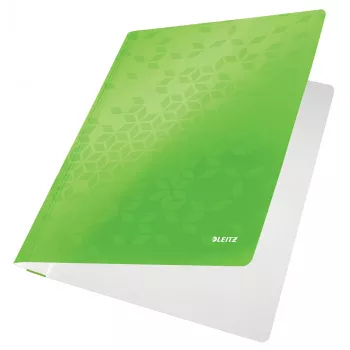 Leitz platte map karton/karton WOW A4, conventionele map, A4, karton, groen, staand, 250 vel