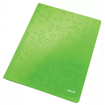 Leitz platte map karton/karton WOW A4, conventionele map, A4, karton, groen, staand, 250 vel