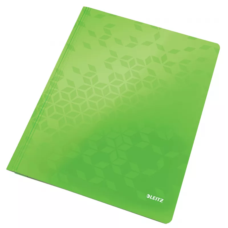 Leitz platte map karton/karton WOW A4, conventionele map, A4, karton, groen, staand, 250 vel