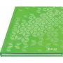 Leitz WOW notitieboek A5 geruit met hardcover, dessin, groen, A5, 80 vel, 80 g/m², geruit