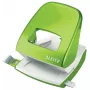 Leitz perforator WOW 5008 metaal 2-voudig / 30 vel, 30 vel, groen, metaal, kunststof, 8 cm, 5,5 mm, A4, A5, A6, folio, US-quart, 8 x 8 x 8 cm