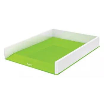 Leitz briefbak WOW tweekleurig, kunststof, groen, wit, A4, A4, 267 mm, 336 mm